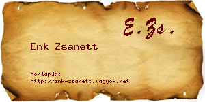 Enk Zsanett névjegykártya
