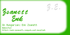 zsanett enk business card